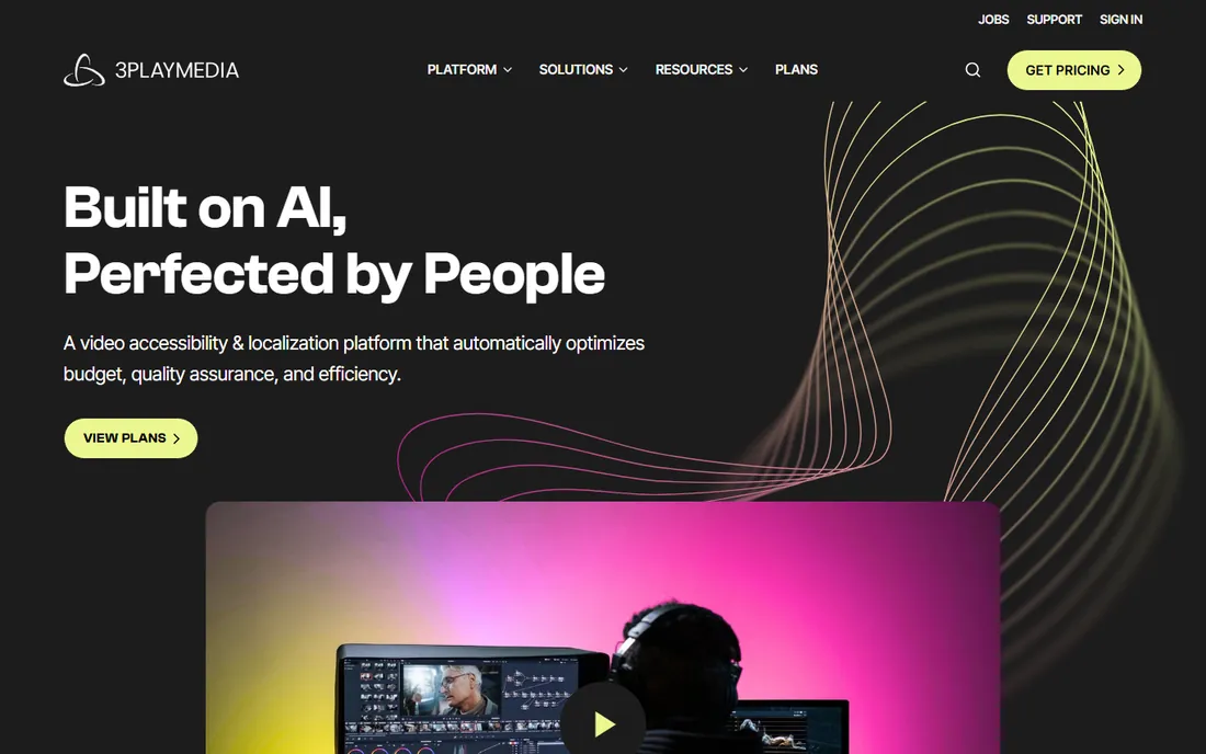 3Play Media homepage