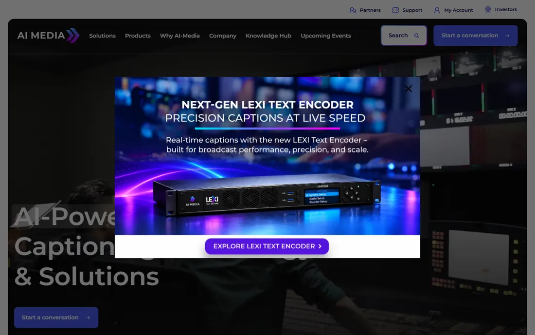 Ai-Media homepage