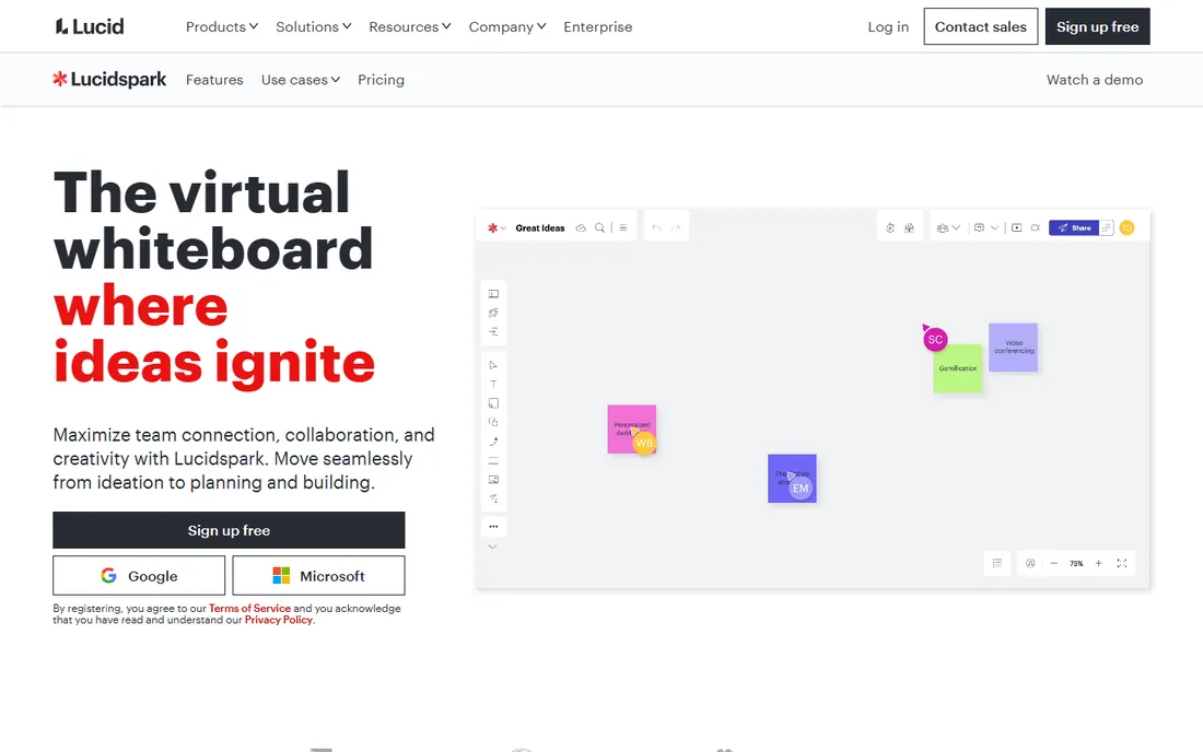 Lucidspark homepage