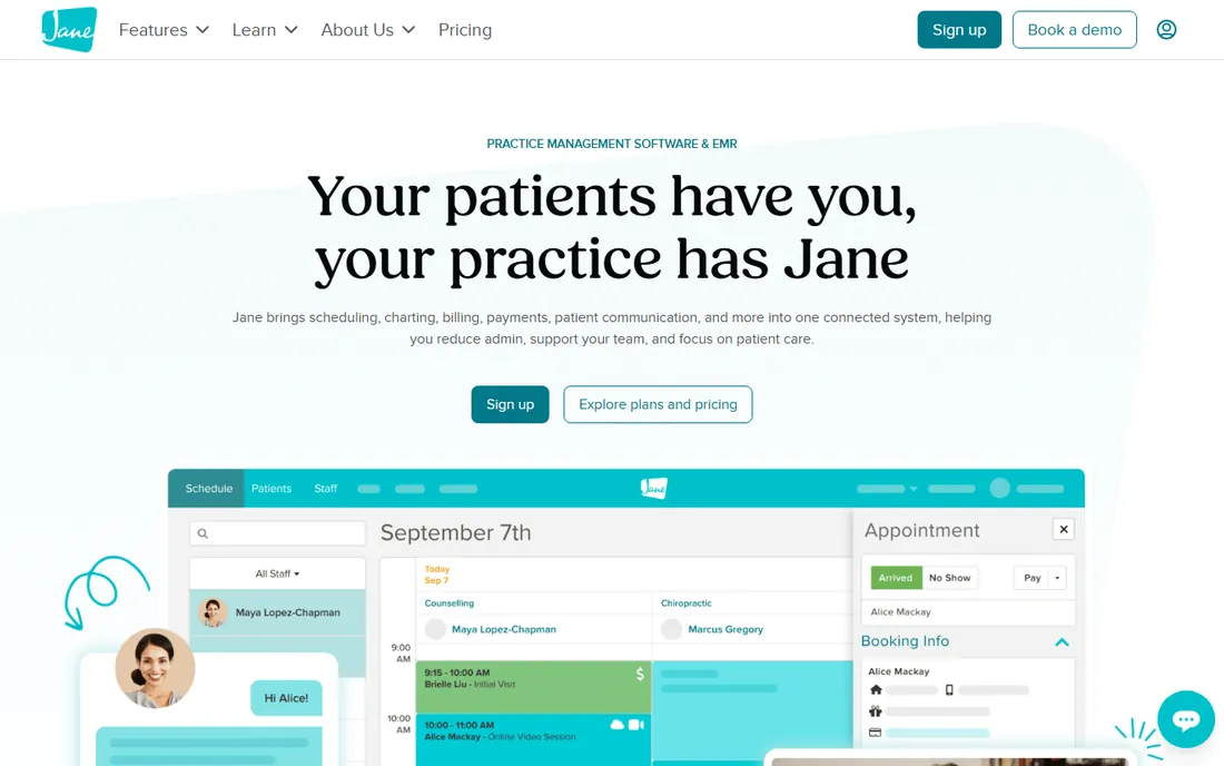 Jane homepage