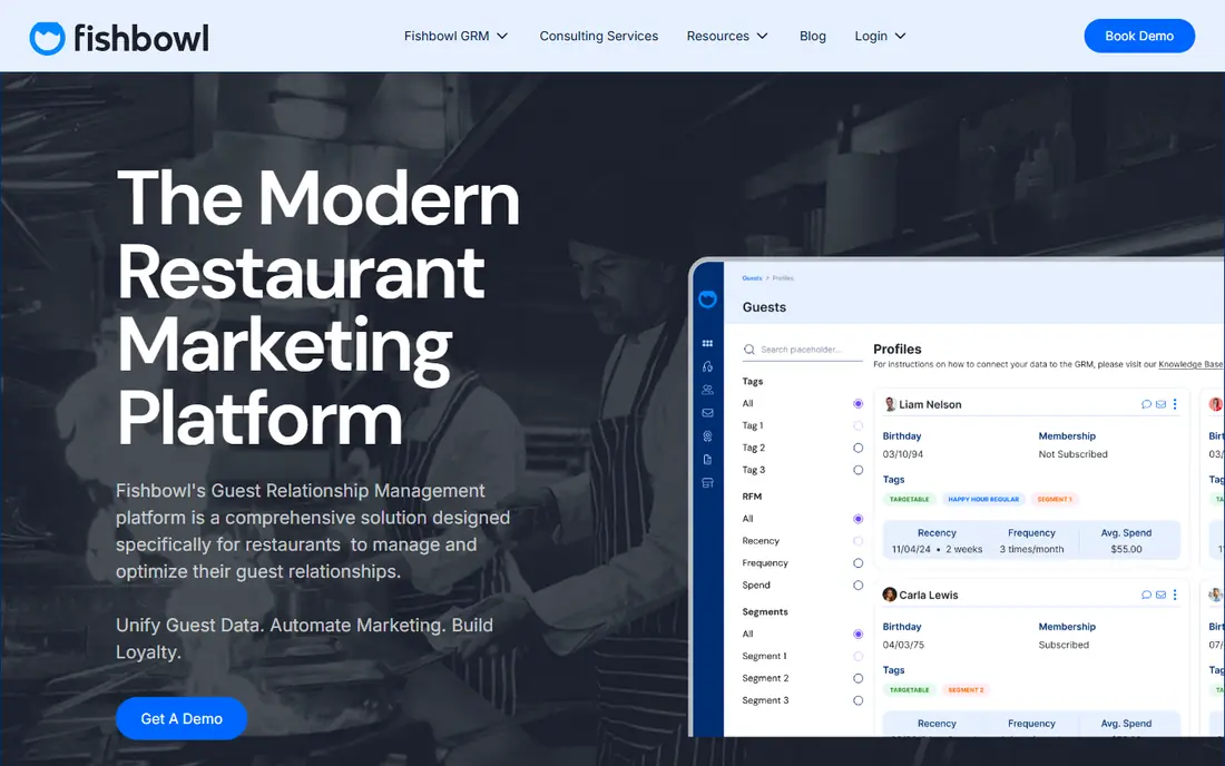 Fishbowl homepage