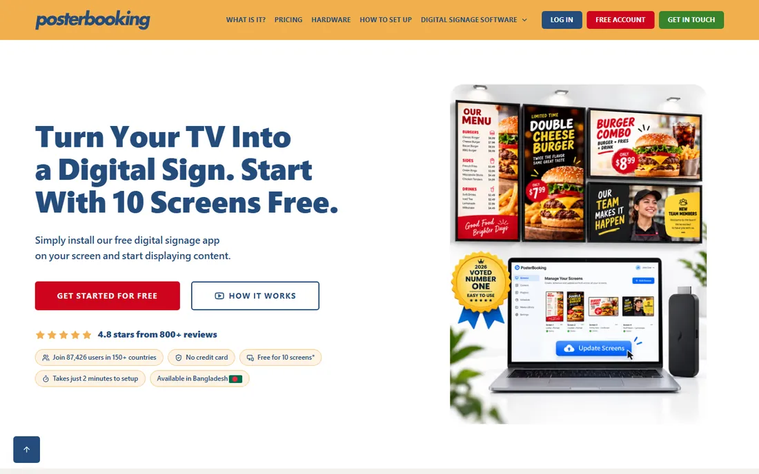 PosterBooking homepage