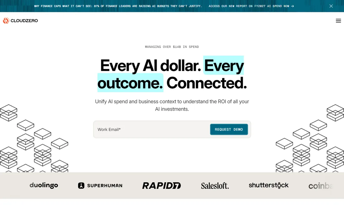 CloudZero homepage