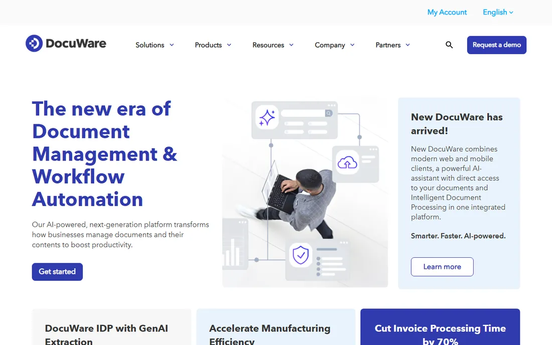 DocuWare homepage