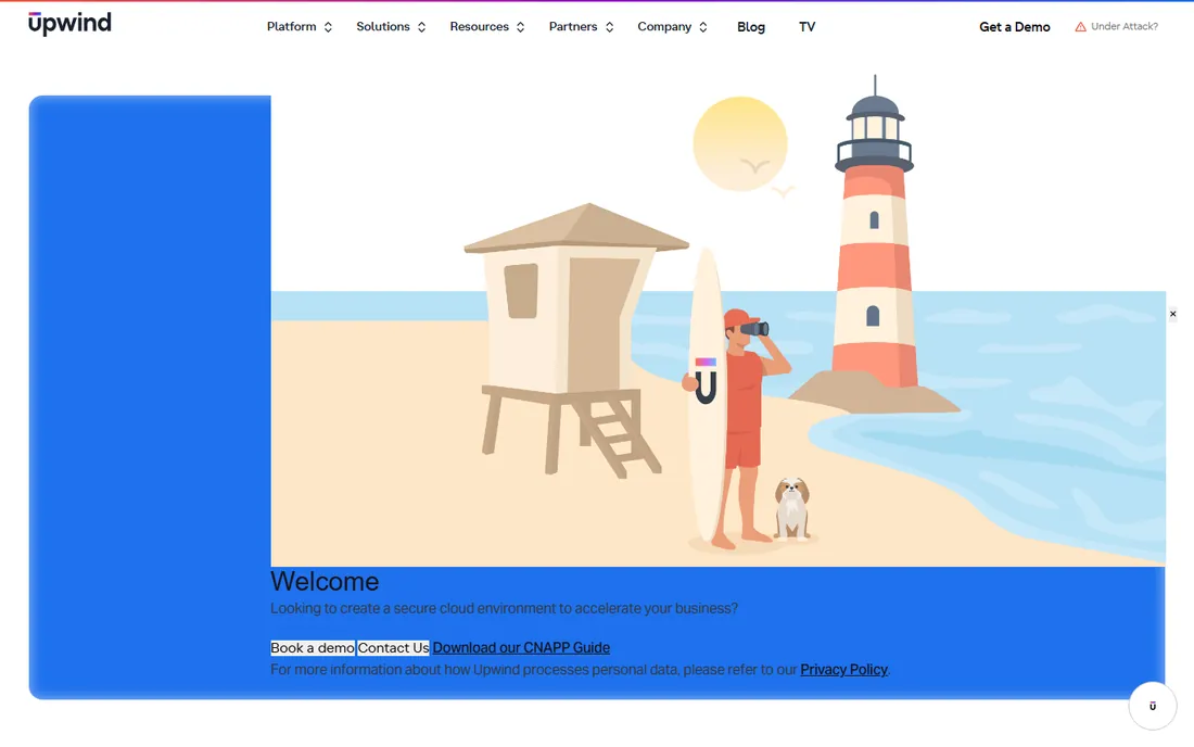 Upwind homepage
