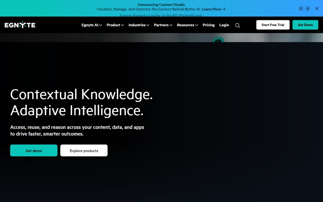 Egnyte homepage