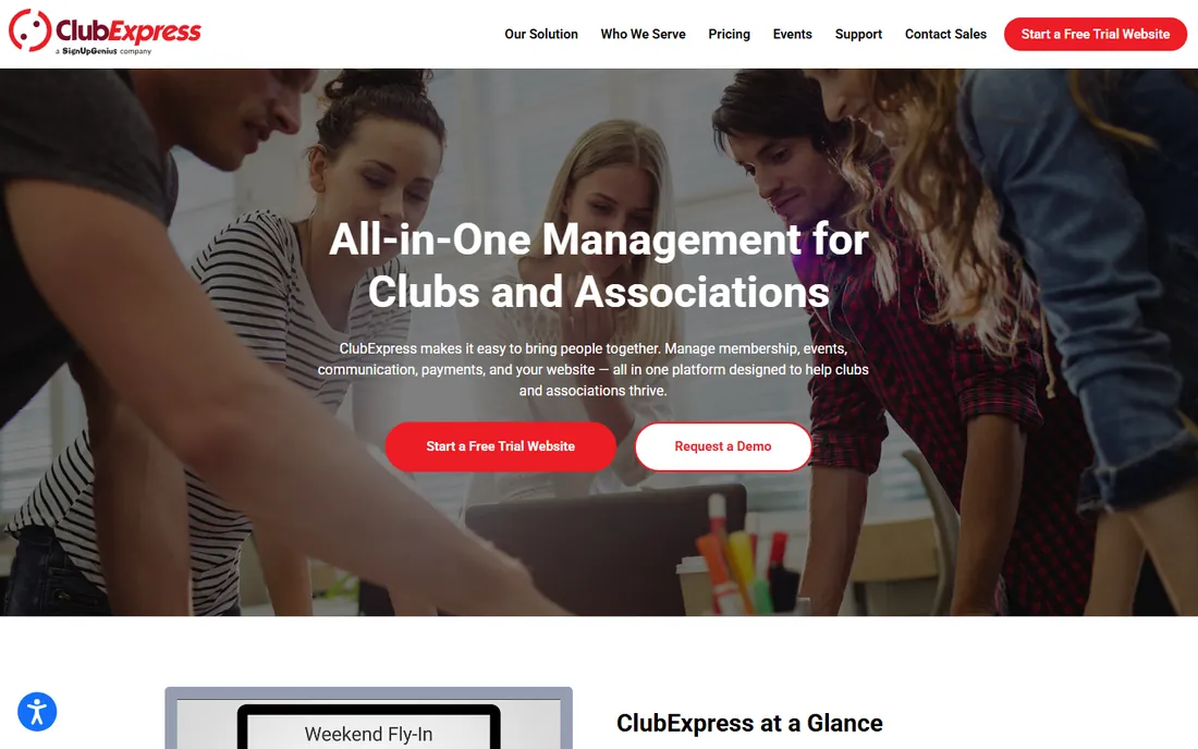 ClubExpress homepage