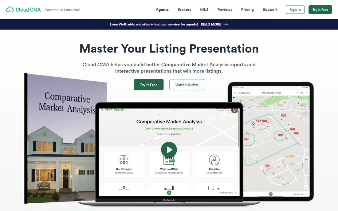 Cloud CMA homepage