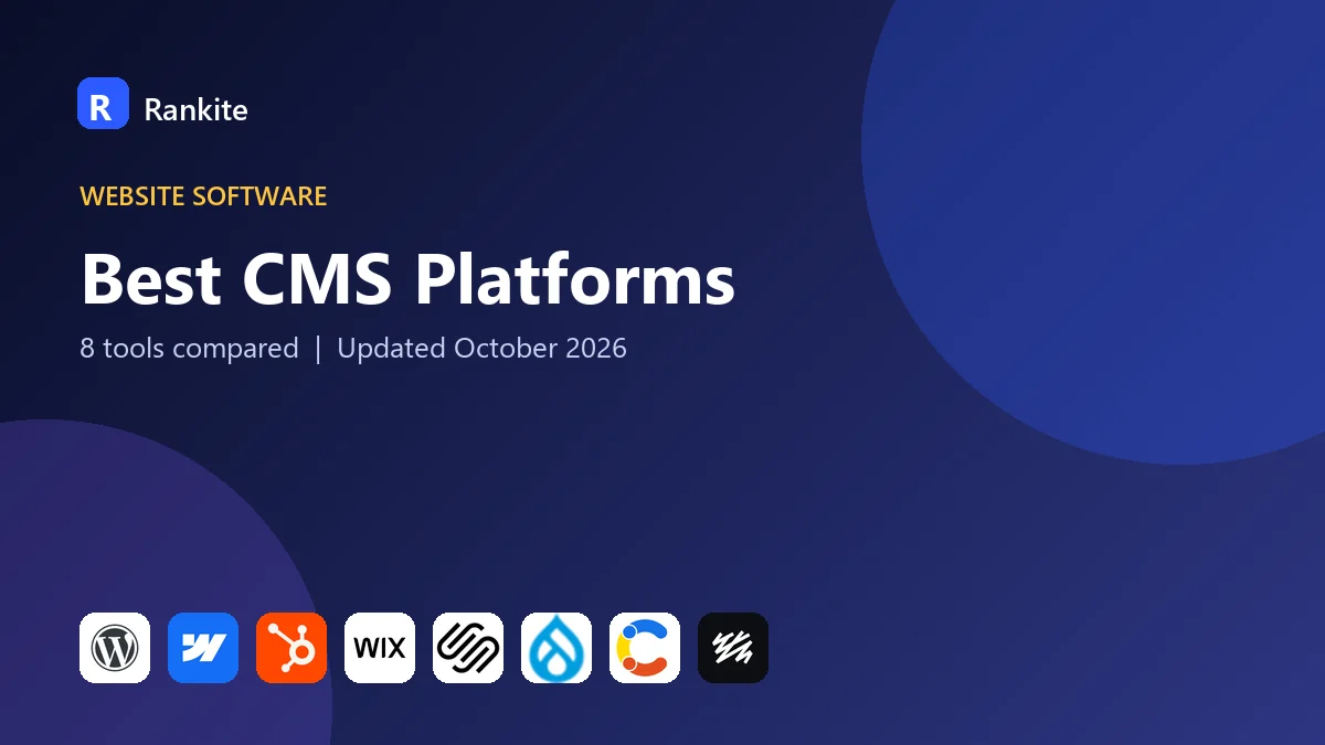 Best CMS Platforms: 8 Tools Compared