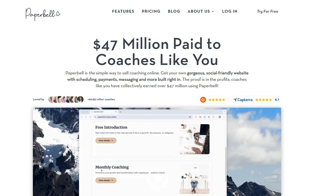 Paperbell homepage