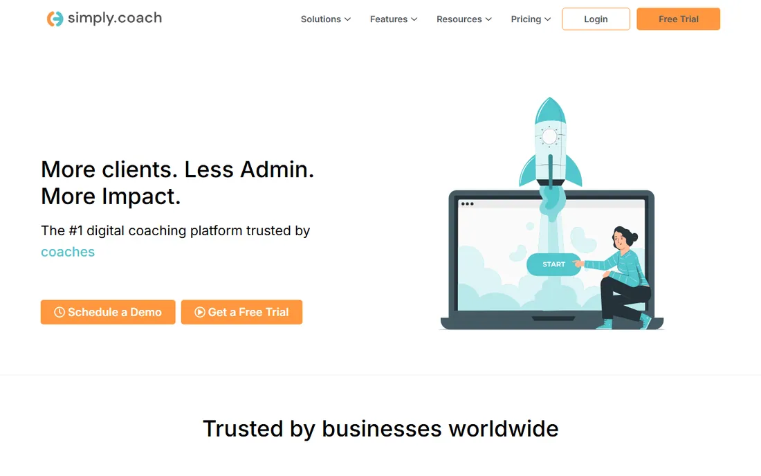 Simply.Coach homepage