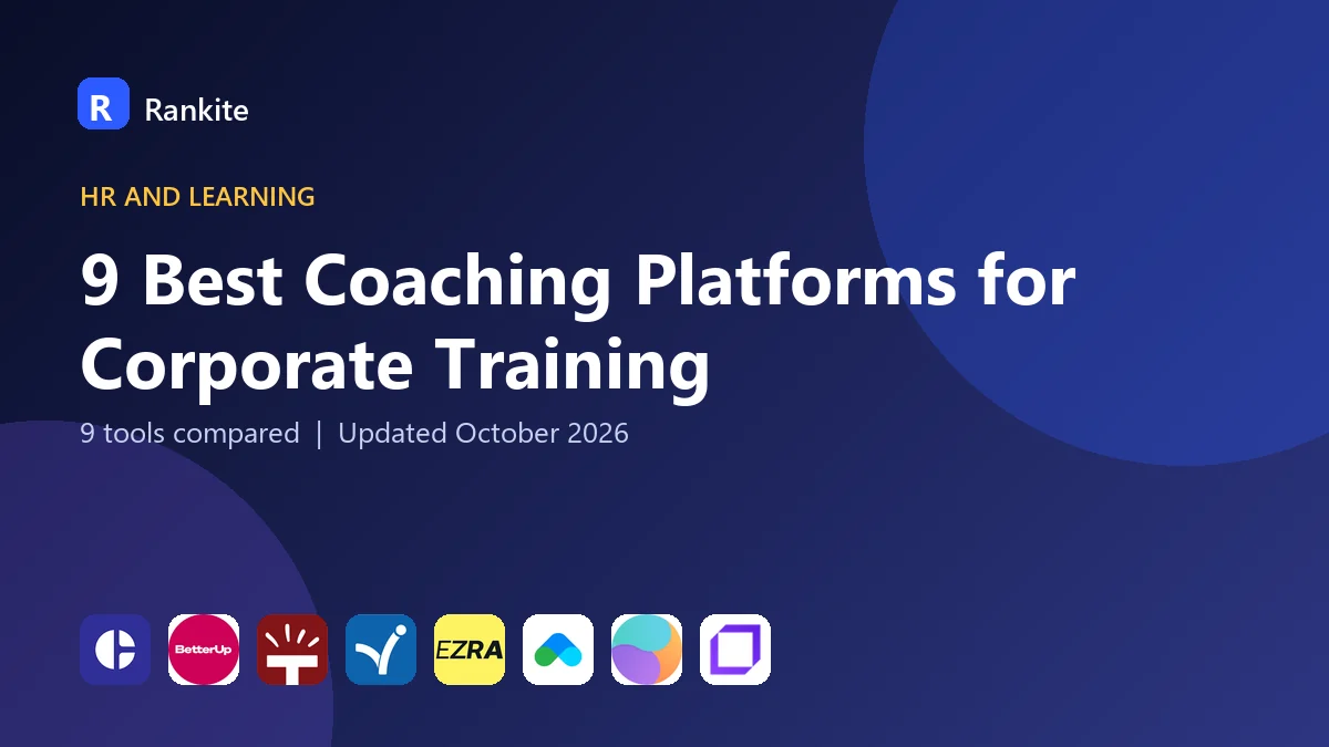 9 Best Coaching Platforms for Corporate Training: 9 Tools Compared