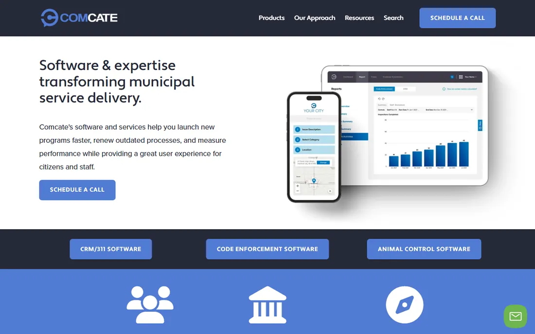 Comcate homepage