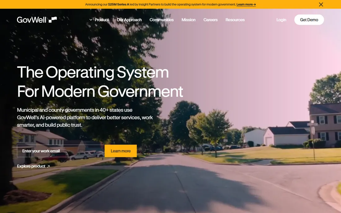 GovWell homepage