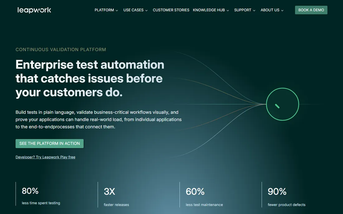 Leapwork homepage