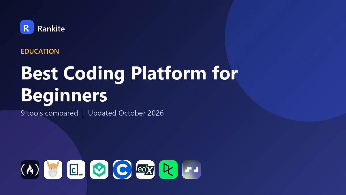 Best Coding Platform for Beginners in 2026: 9 Tools Compared