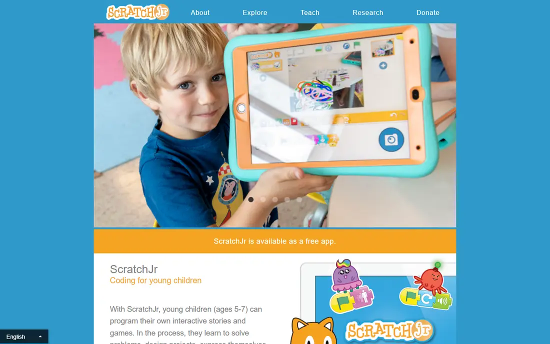 ScratchJr homepage