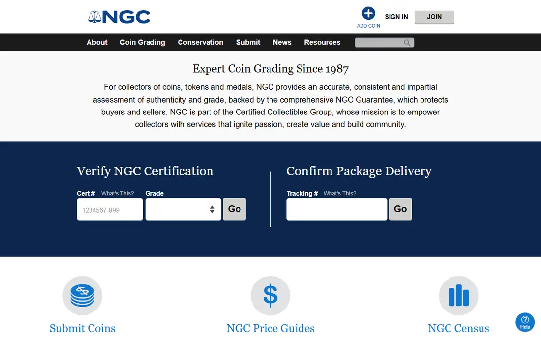NCS homepage