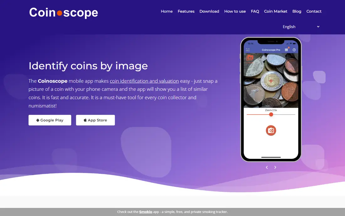 Coinoscope homepage