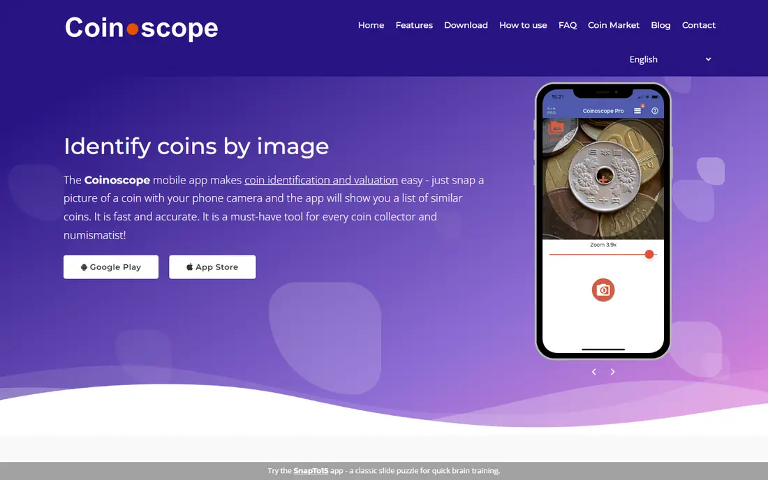 Coinoscope homepage