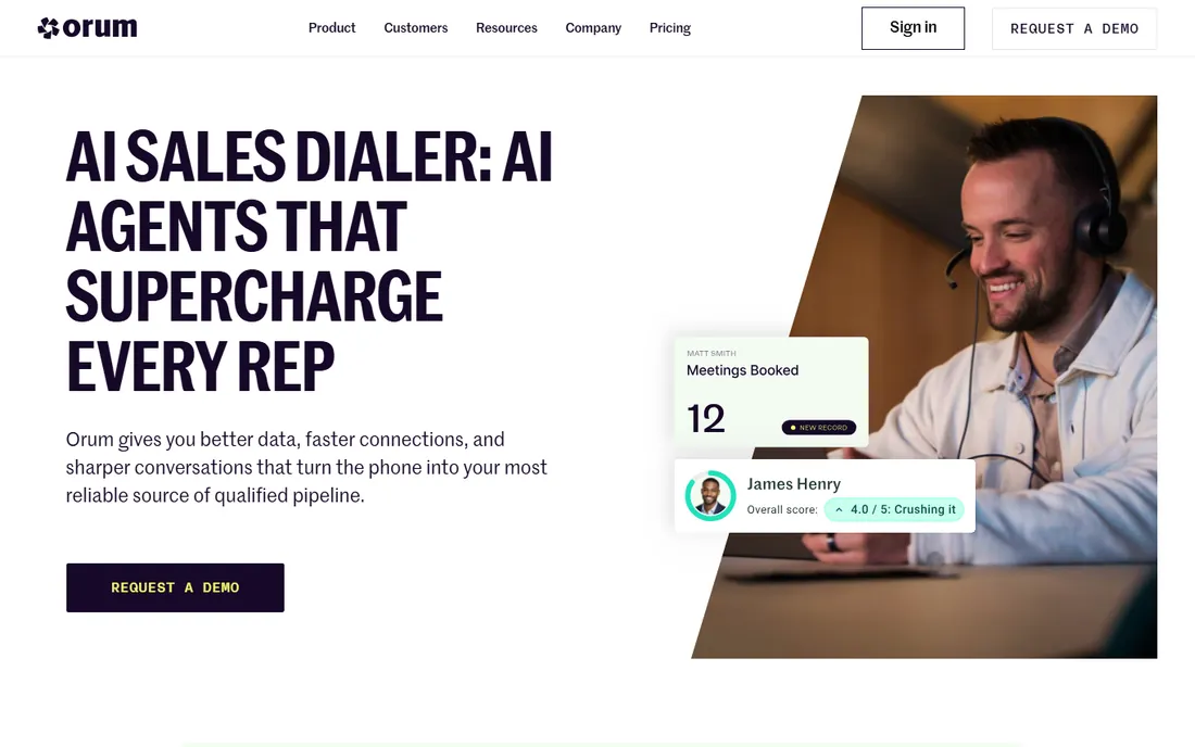 Orum homepage