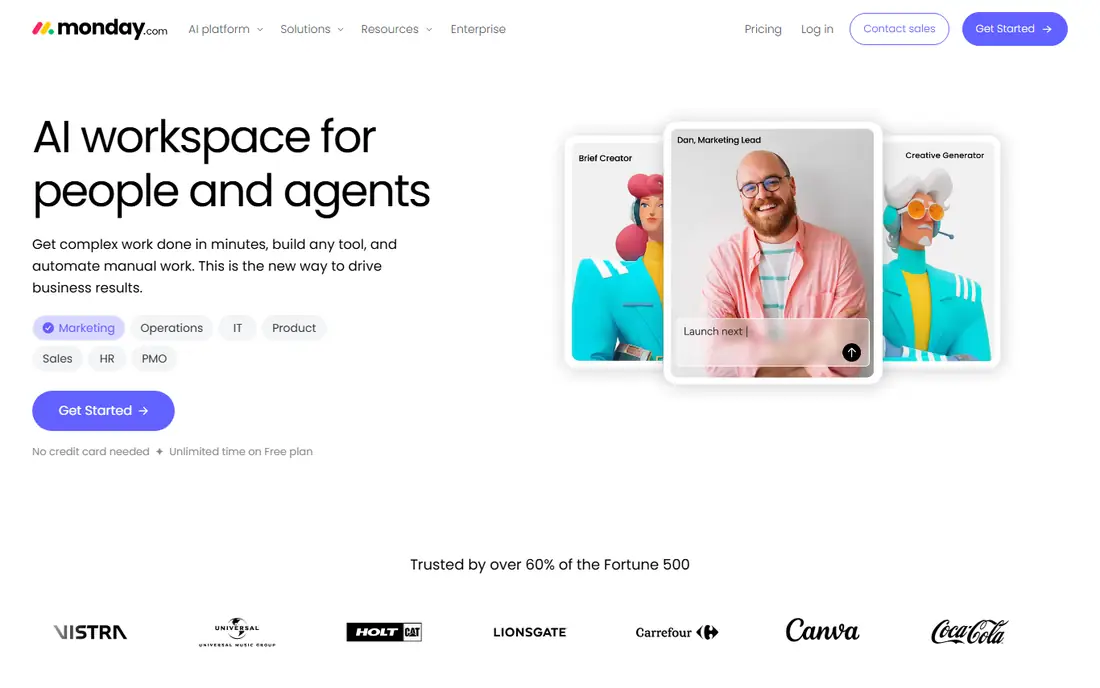 monday.com homepage
