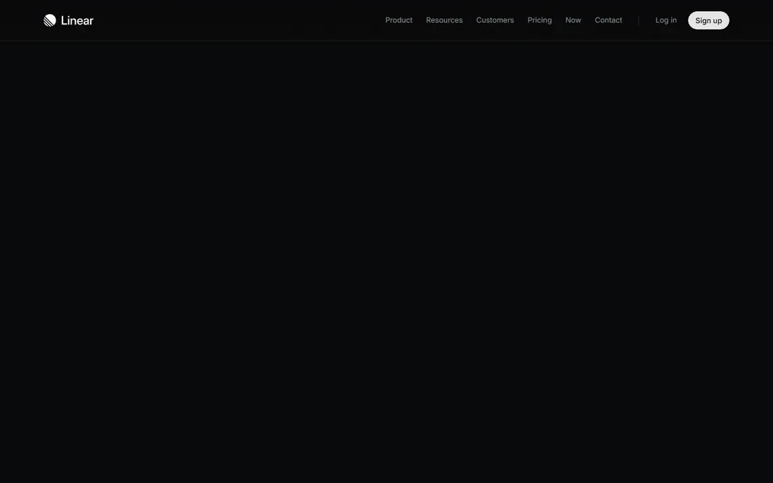Linear homepage