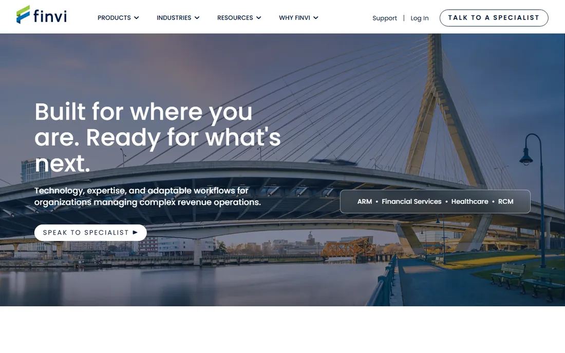 Finvi homepage