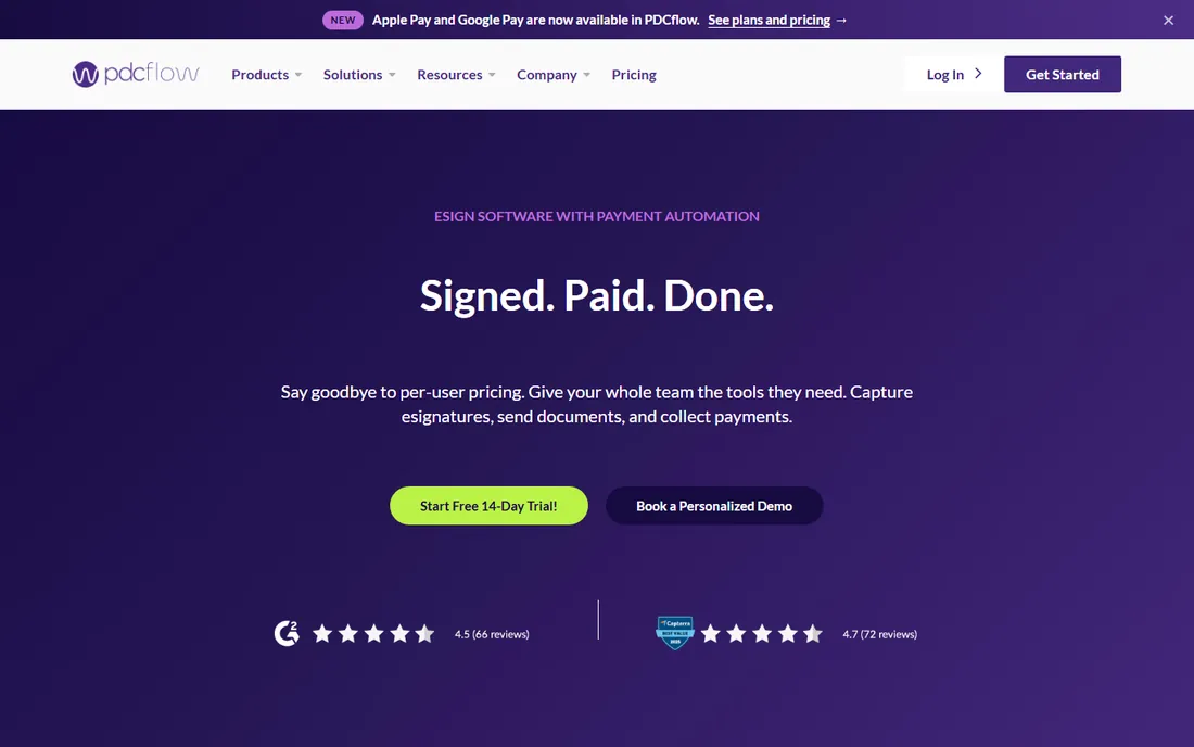 PDCflow homepage