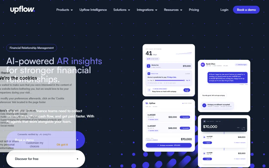 Upflow homepage