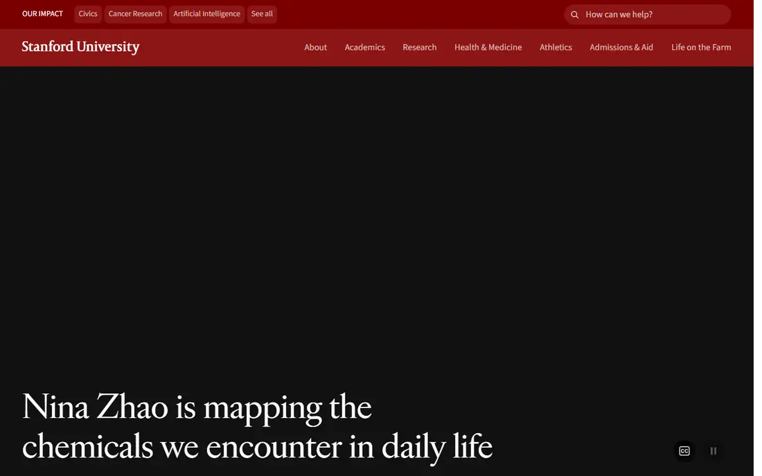 Stanford University homepage