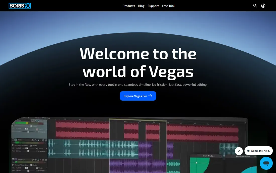 Vegas Pro homepage
