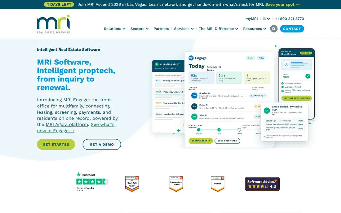 MRI Software homepage