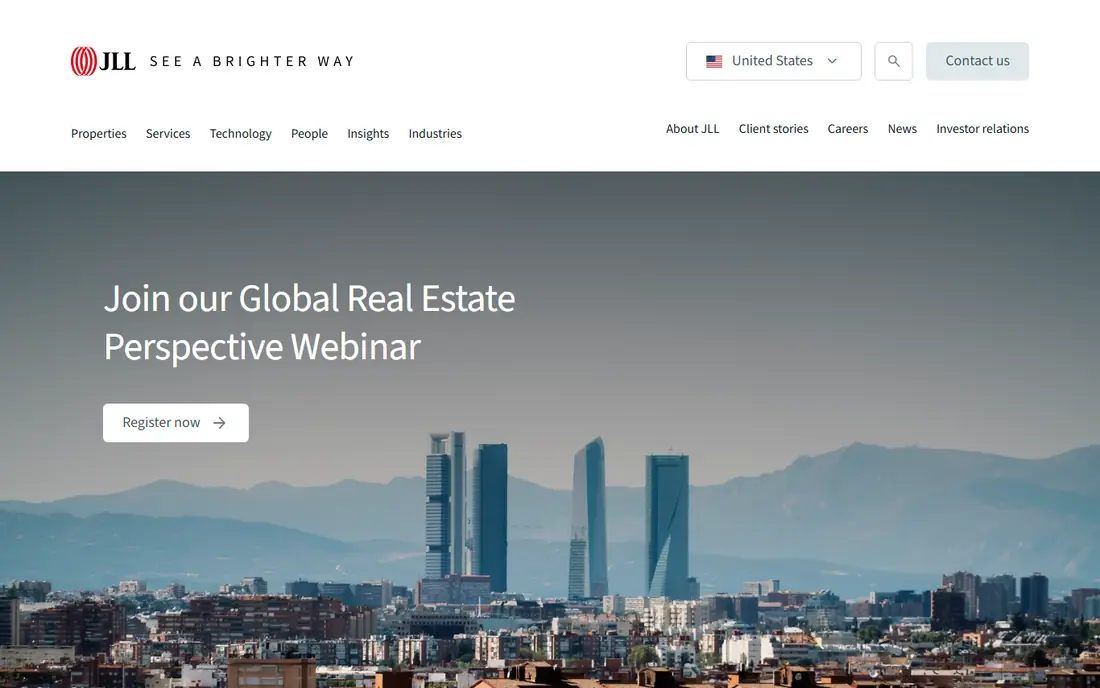 JLL homepage