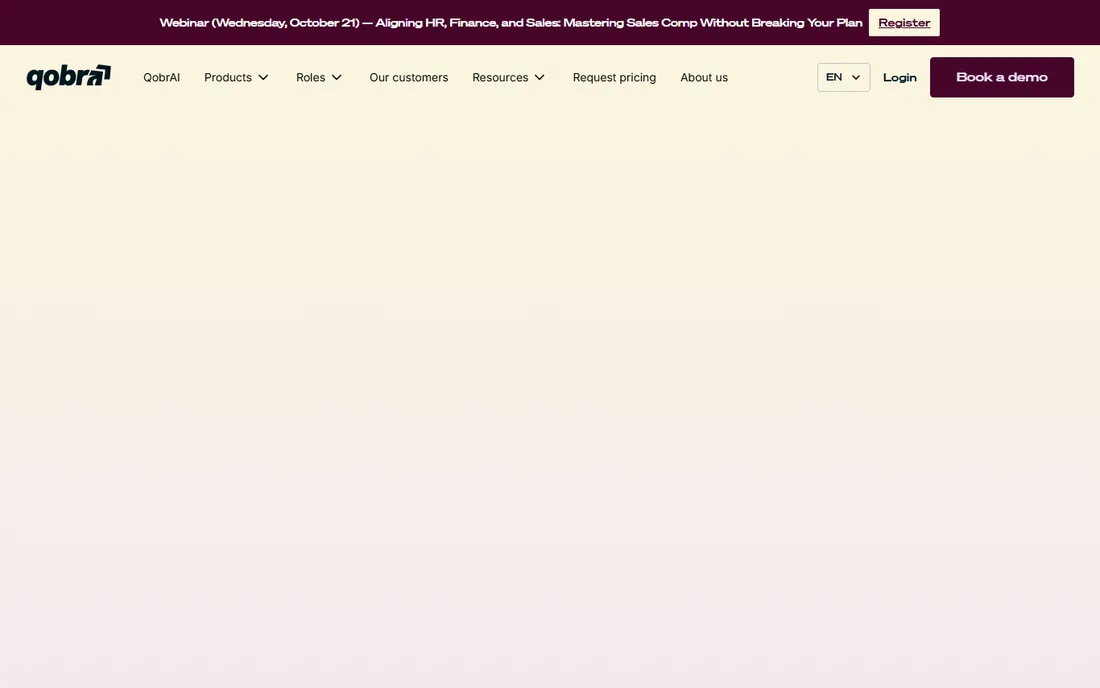 Qobra homepage