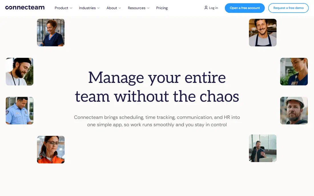 Connecteam homepage
