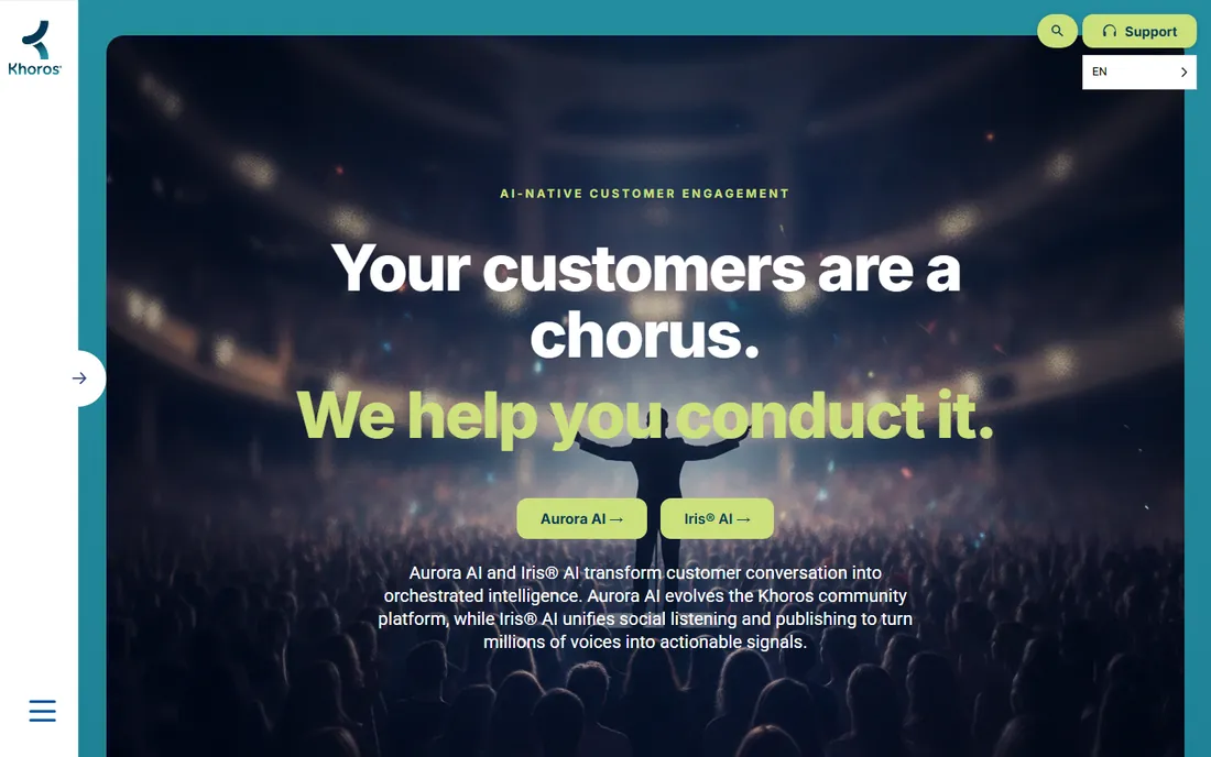 Khoros homepage