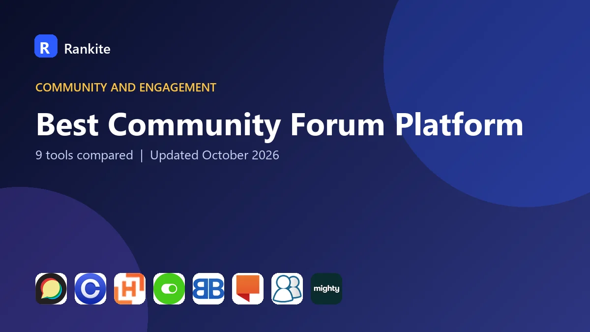 Best Community Forum Platform in 2026: 9 Tools Compared