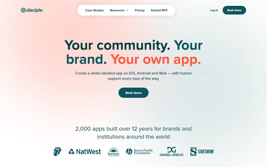Disciple homepage