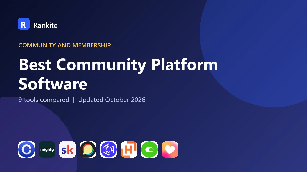 Best Community Platform Software in 2026: 9 Tools Compared