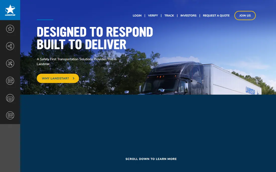 Landstar homepage