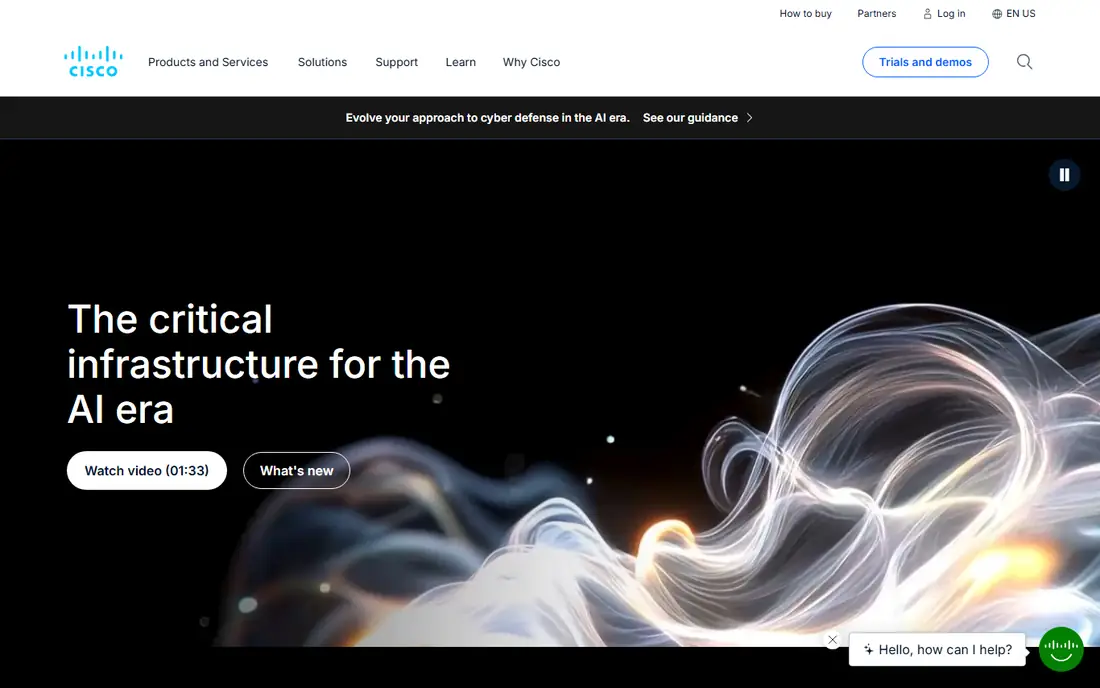 Cisco homepage