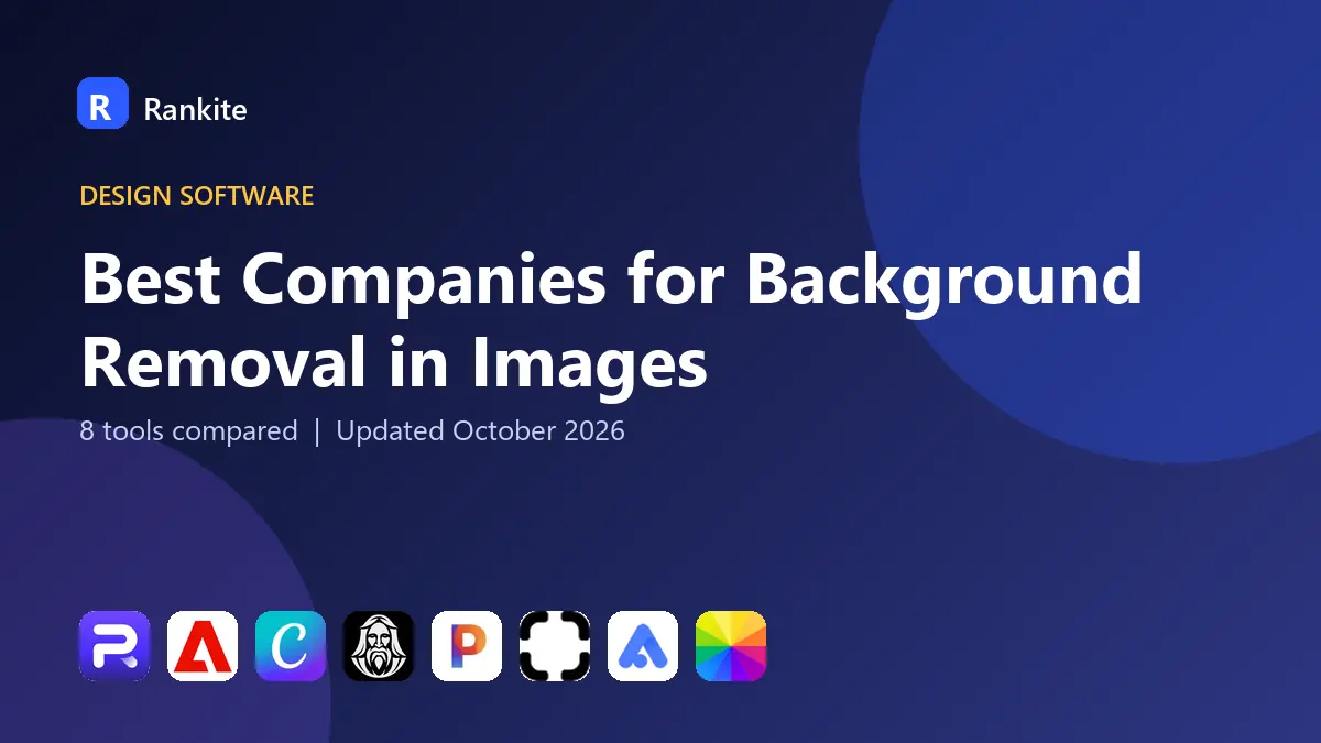Best Companies for Background Removal in Images in 2026: 8 Tools Compared