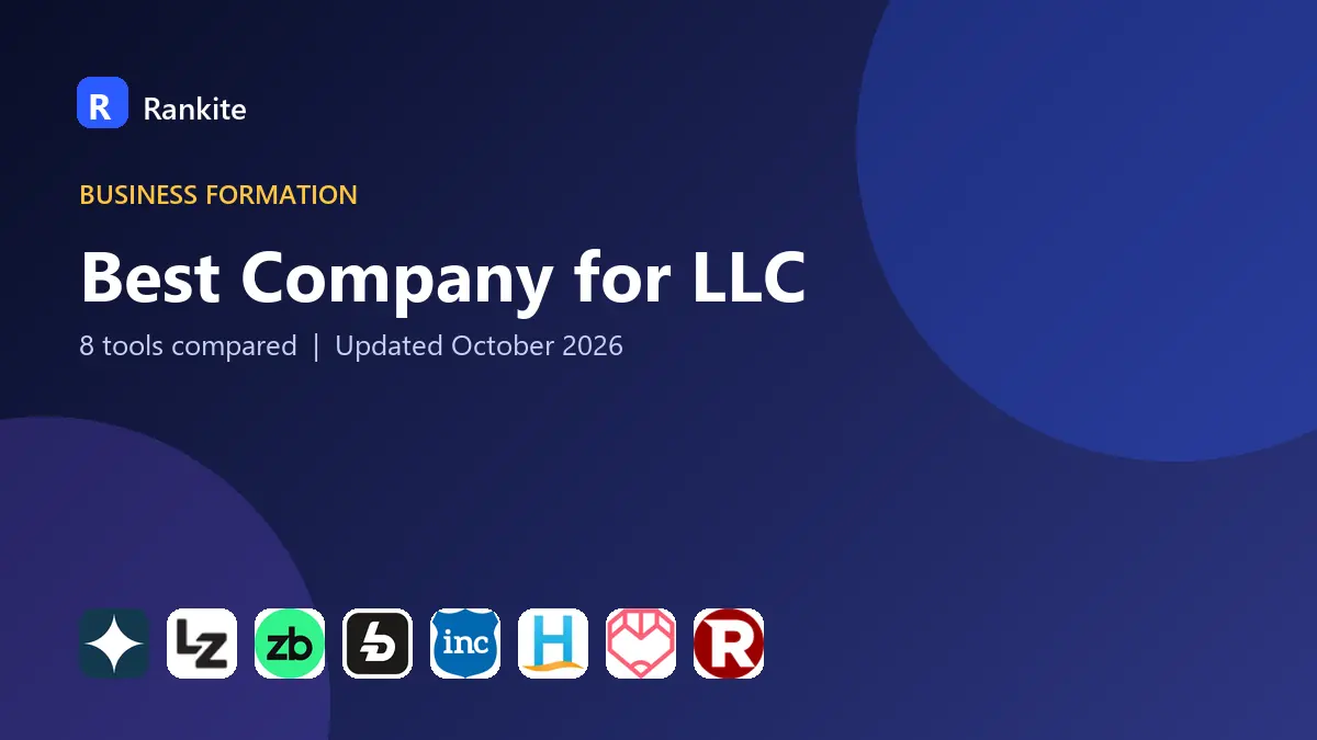 Best Company for LLC in 2026: 8 Formation Services Compared