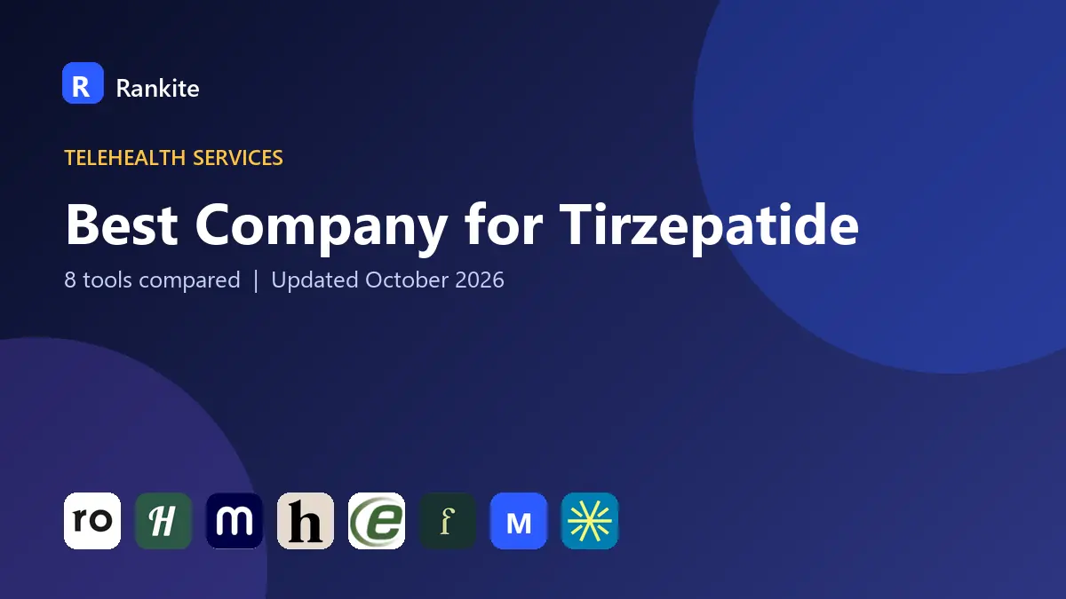 Best Company for Tirzepatide in 2026: 8 Tools Compared