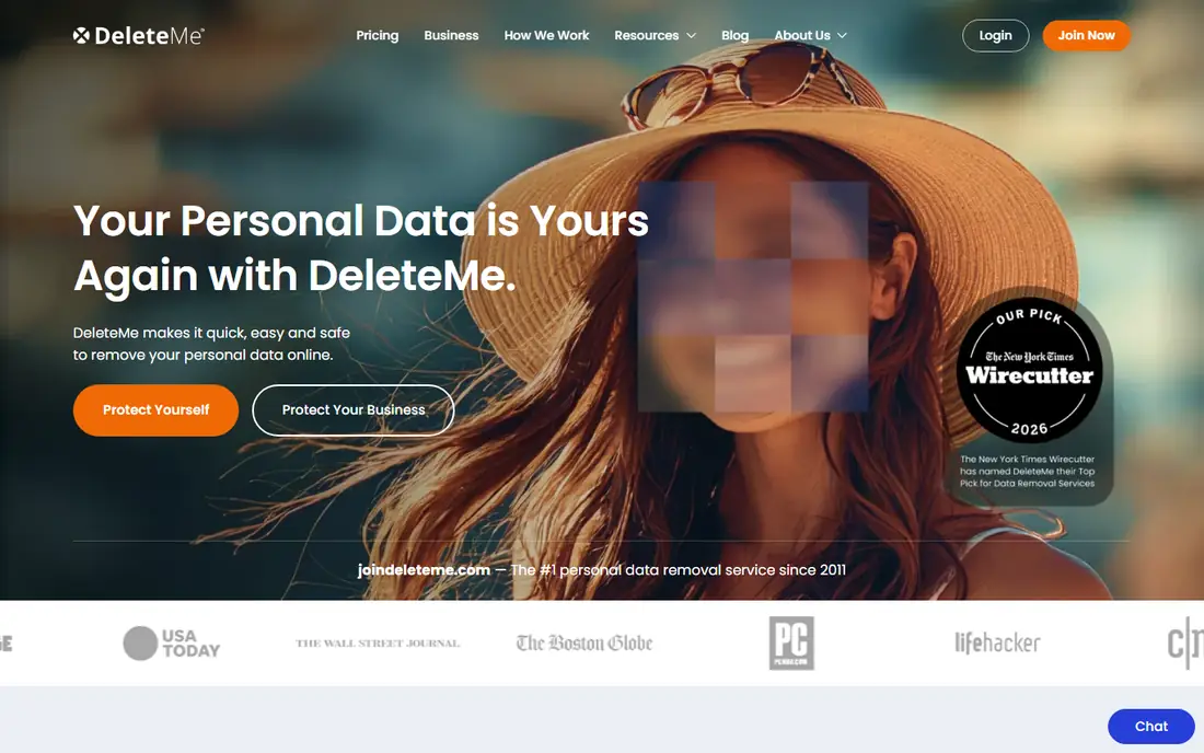 DeleteMe homepage