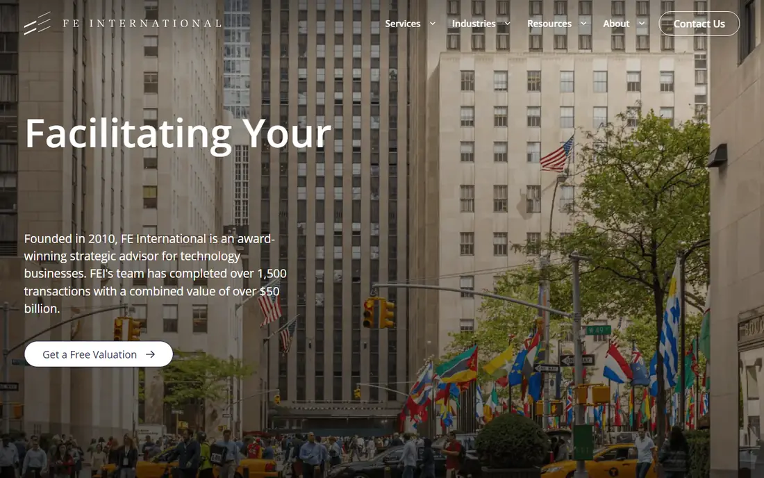 FE International homepage