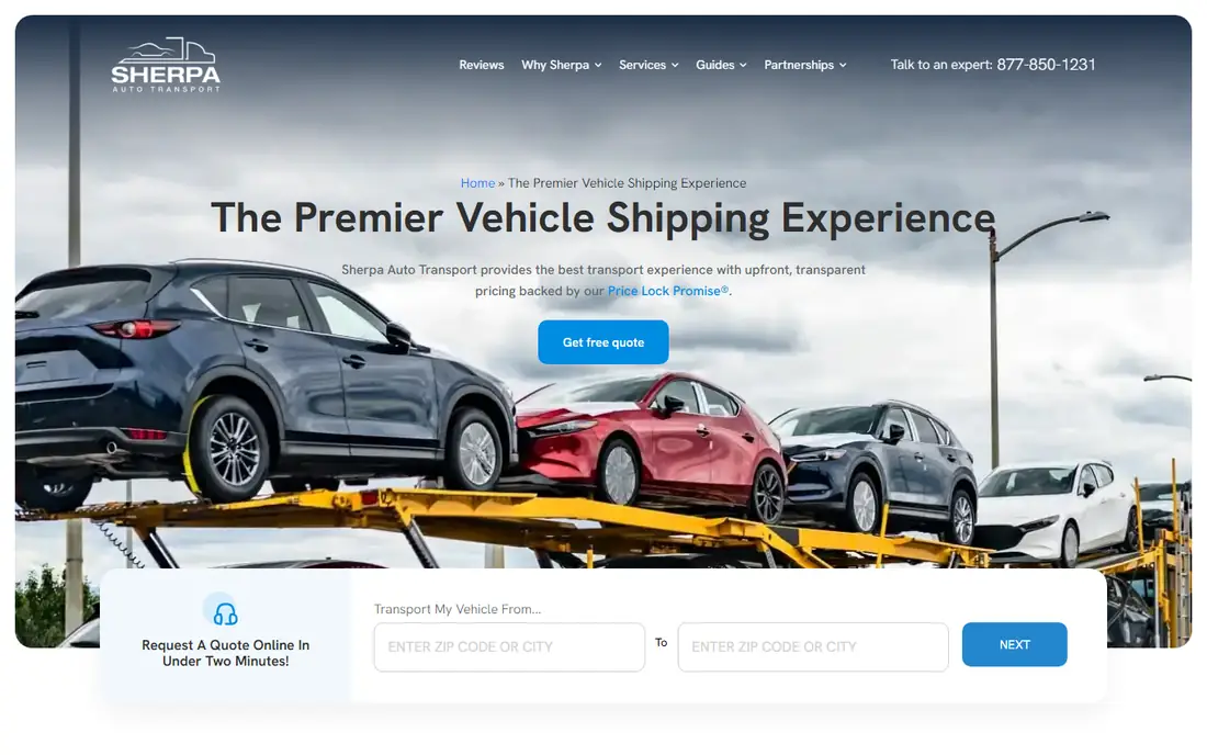 Sherpa homepage