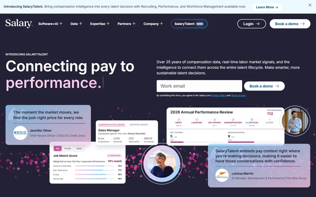Salary.com CompAnalyst homepage