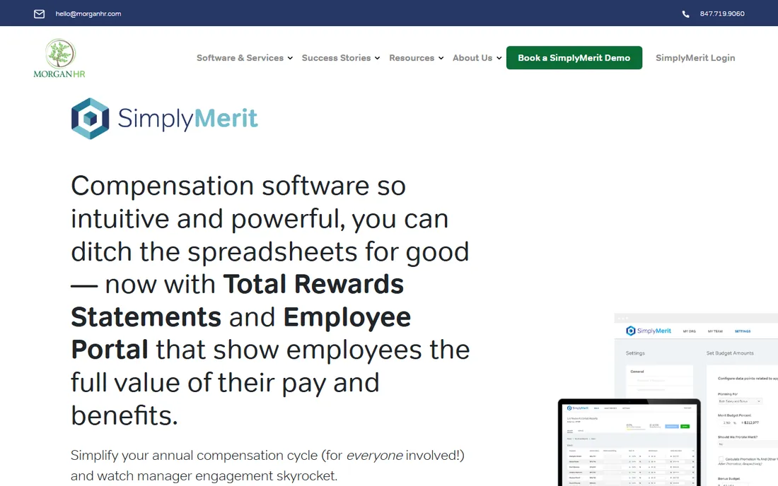 SimplyMerit homepage